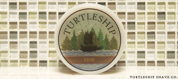 Turtleship shave co Quality Shaving Soap Pine